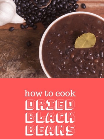 how to cook dried black beans