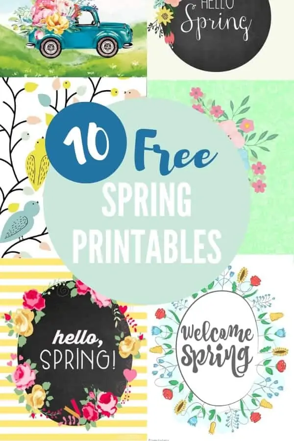 photo of free spring printable collage