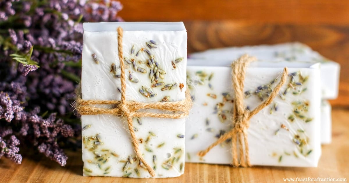 Homemade Lavender Soap Feast for a Fraction