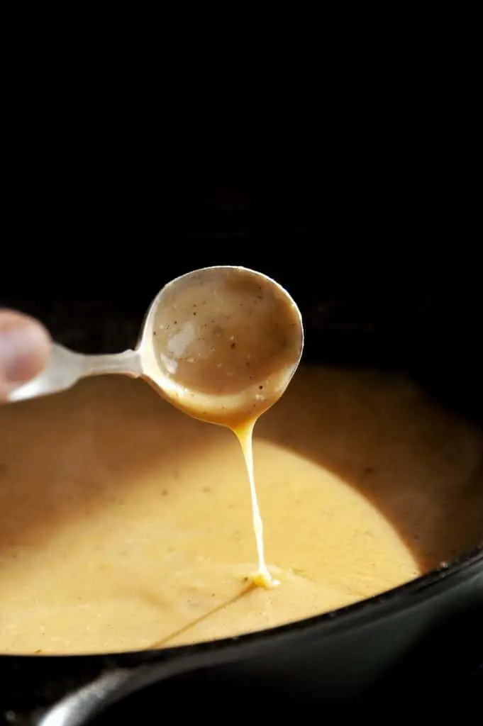 gravy in cast iron skillet