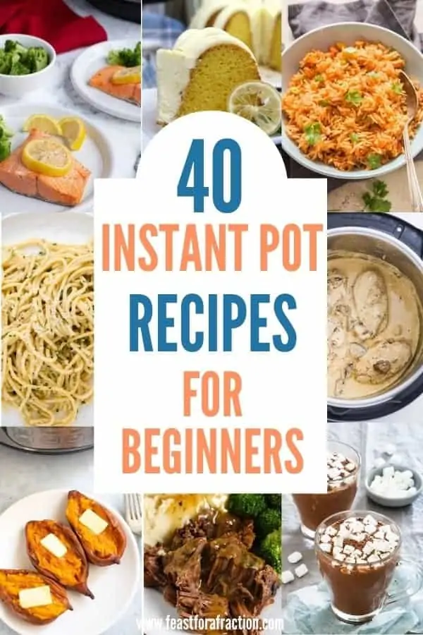 collage of instant pot recipes for beginners