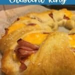 ham and cheese crescent ring with title text