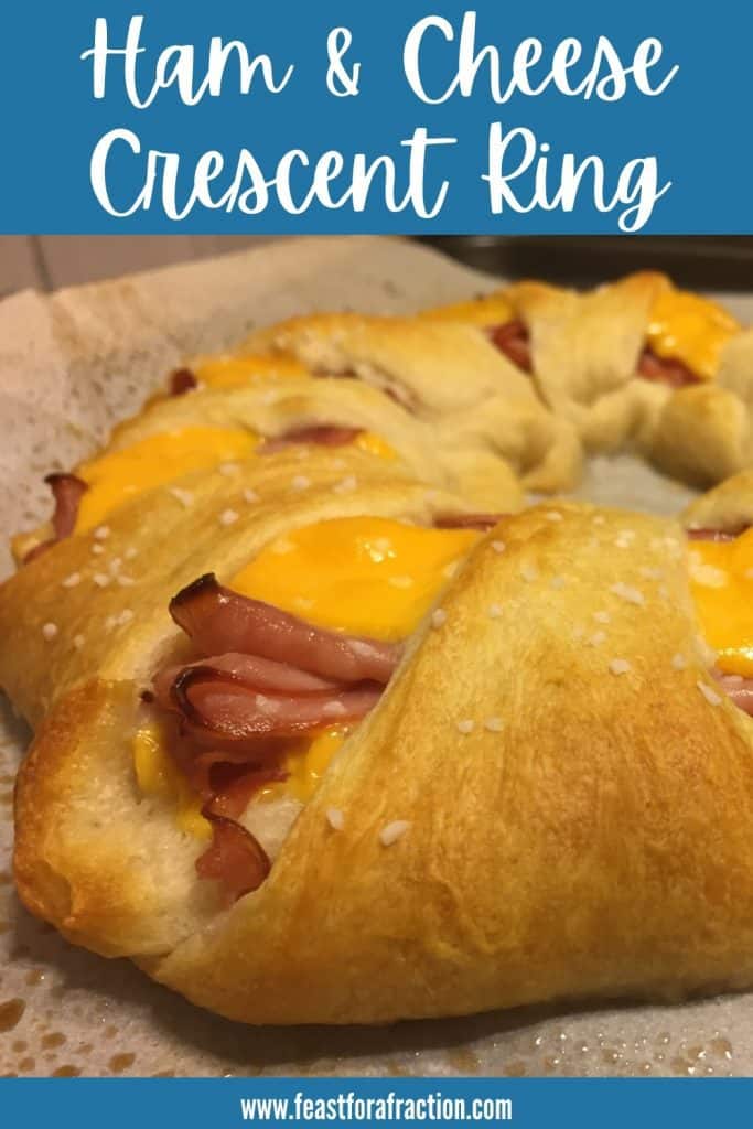 ham and cheese crescent ring with title text