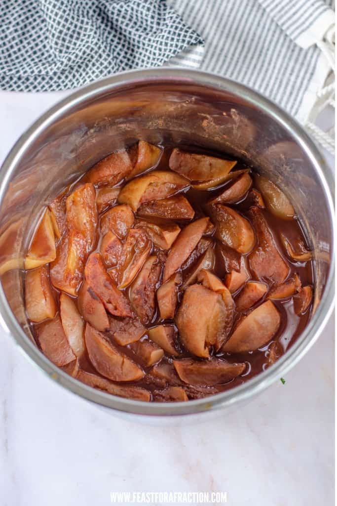 instant pot cooked apples