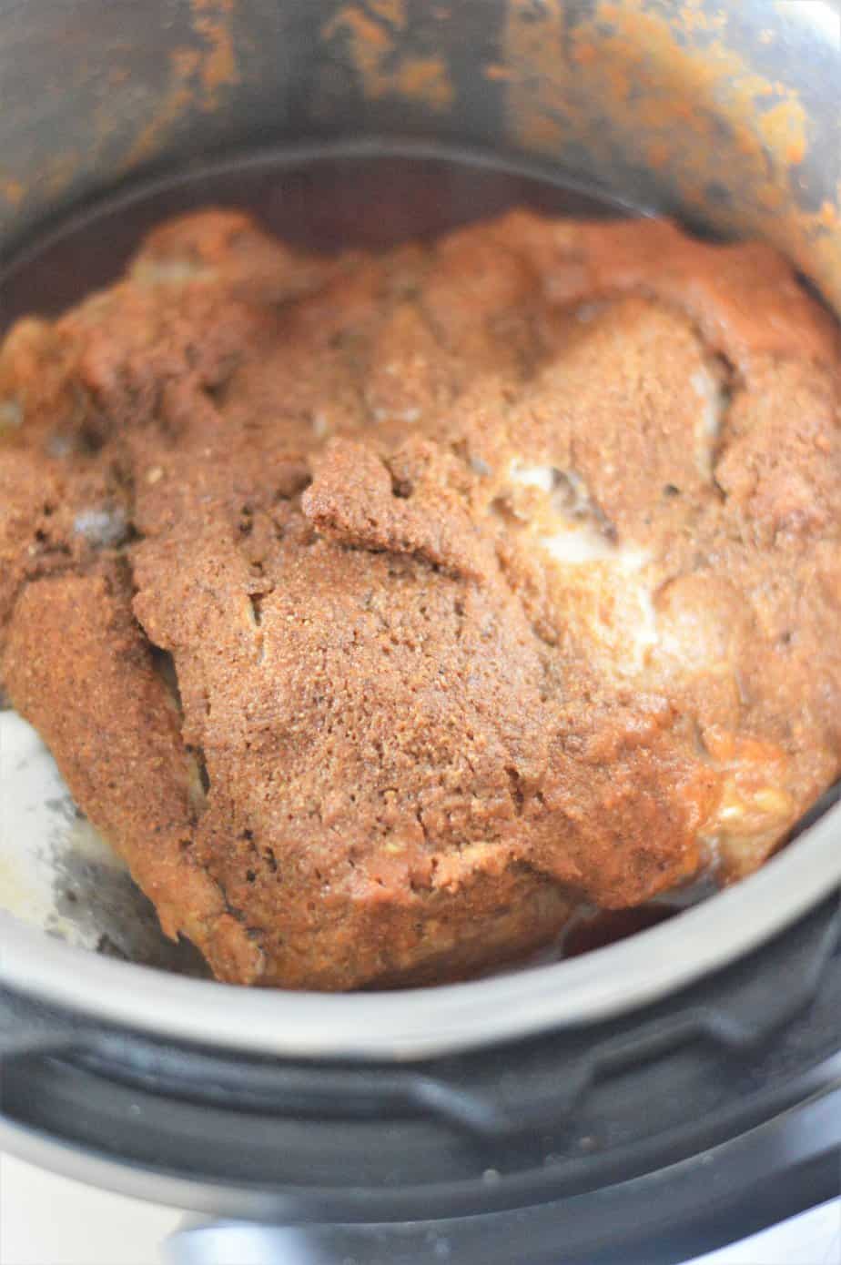 cooked pork butt in instant pot