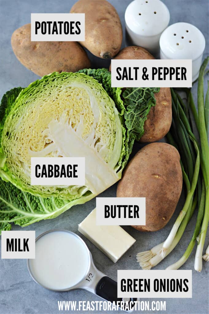 ingredients to make colcannon