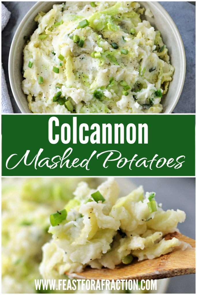 colcannon irish mashed potatoes pin graphic