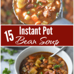 pinterest graphic for instant pot 15 bean soup