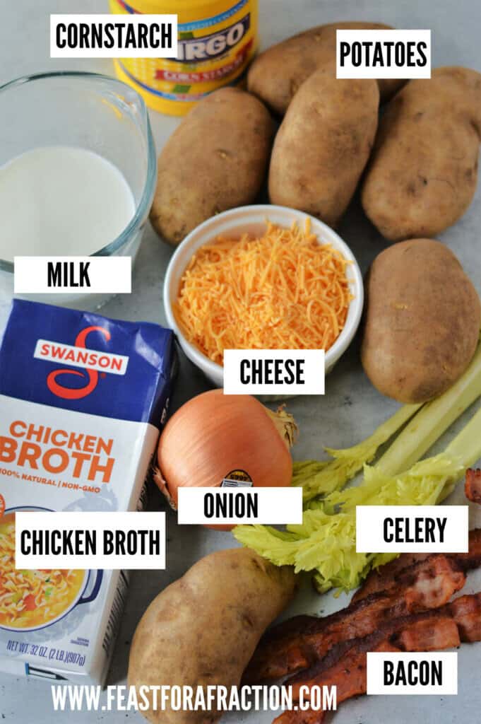 ingredients needed to make instant pot potato soup