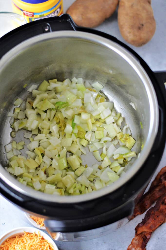 onion and celery in instant pot