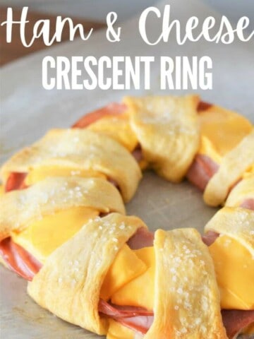 Ham and cheese crescent ring.