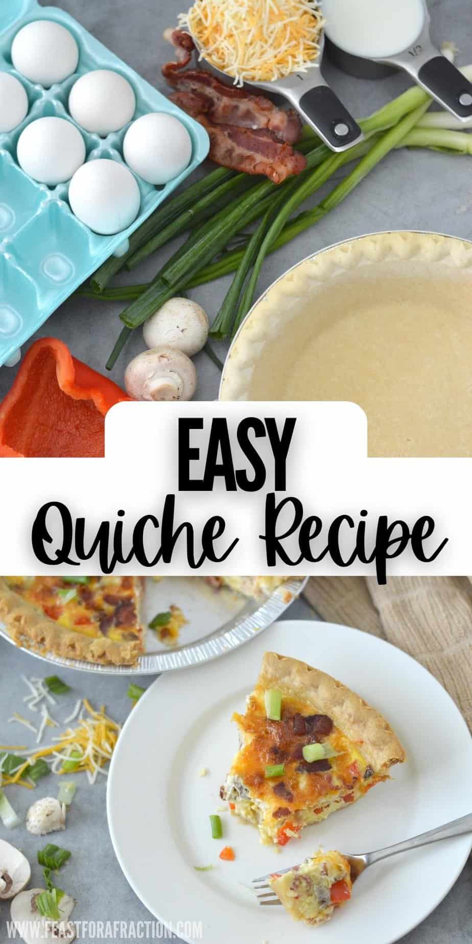 Easy Quiche Recipe - Feast for a Fraction