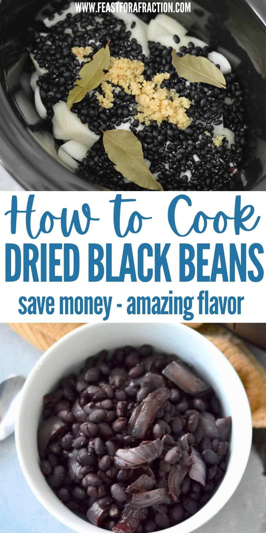 No Soak Crockpot Black Beans