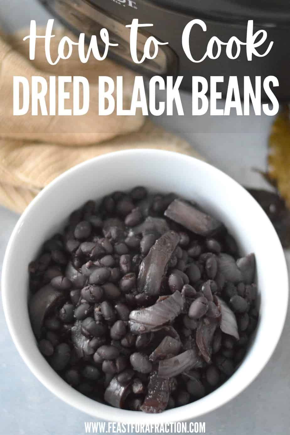 No Soak Crockpot Black Beans