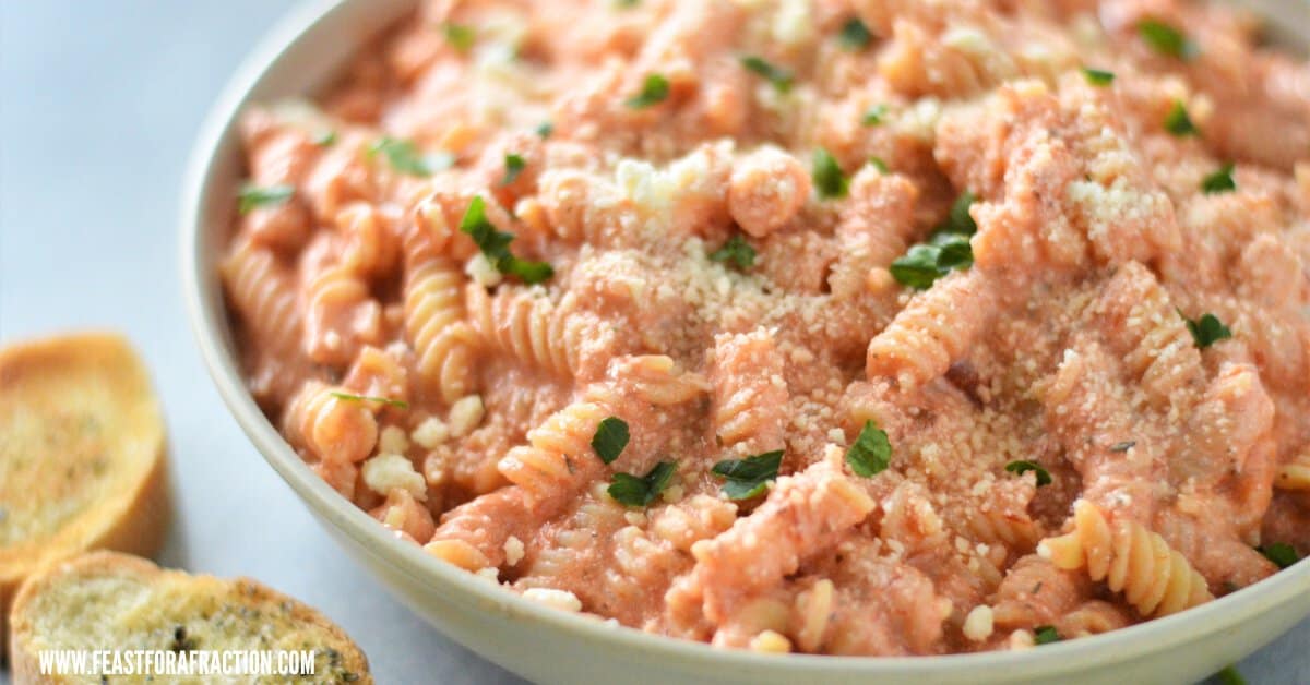 Blended Cottage Cheese Pasta