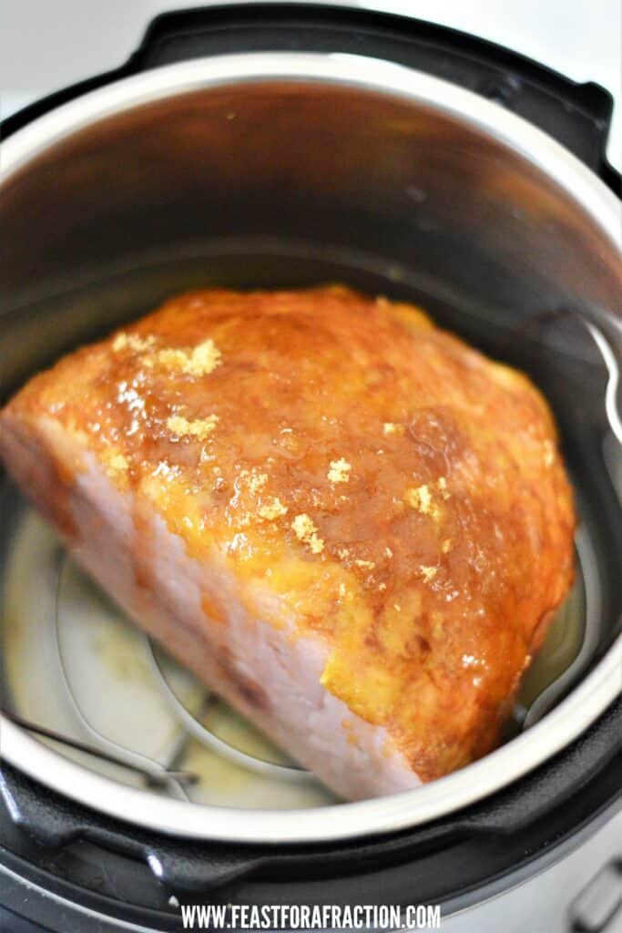 boneless ham with brown sugar, honey and dijon mustard in instant pot