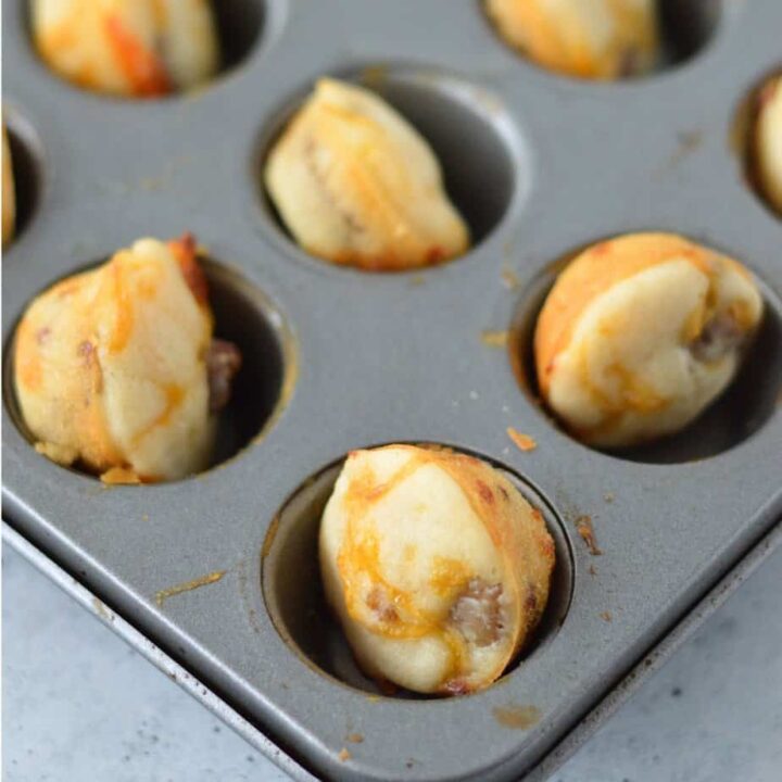Mini Sausage Pancake Muffins